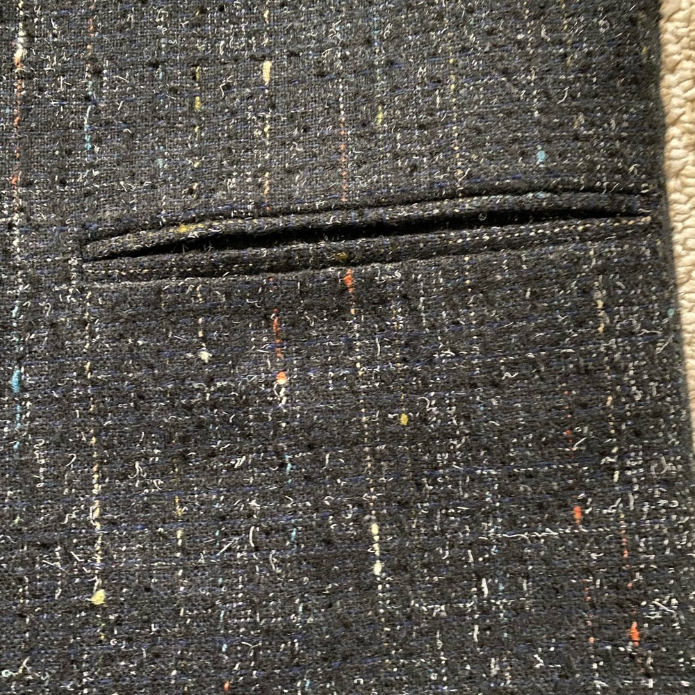 COTLER | Vintage Sports Coat Charcoal Gray Wool Blend Jacket Size 40 - Picture 7 of 11